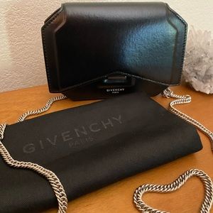 Givenchy Bow Cut Mini Chain Wallet Crossbody Bag
